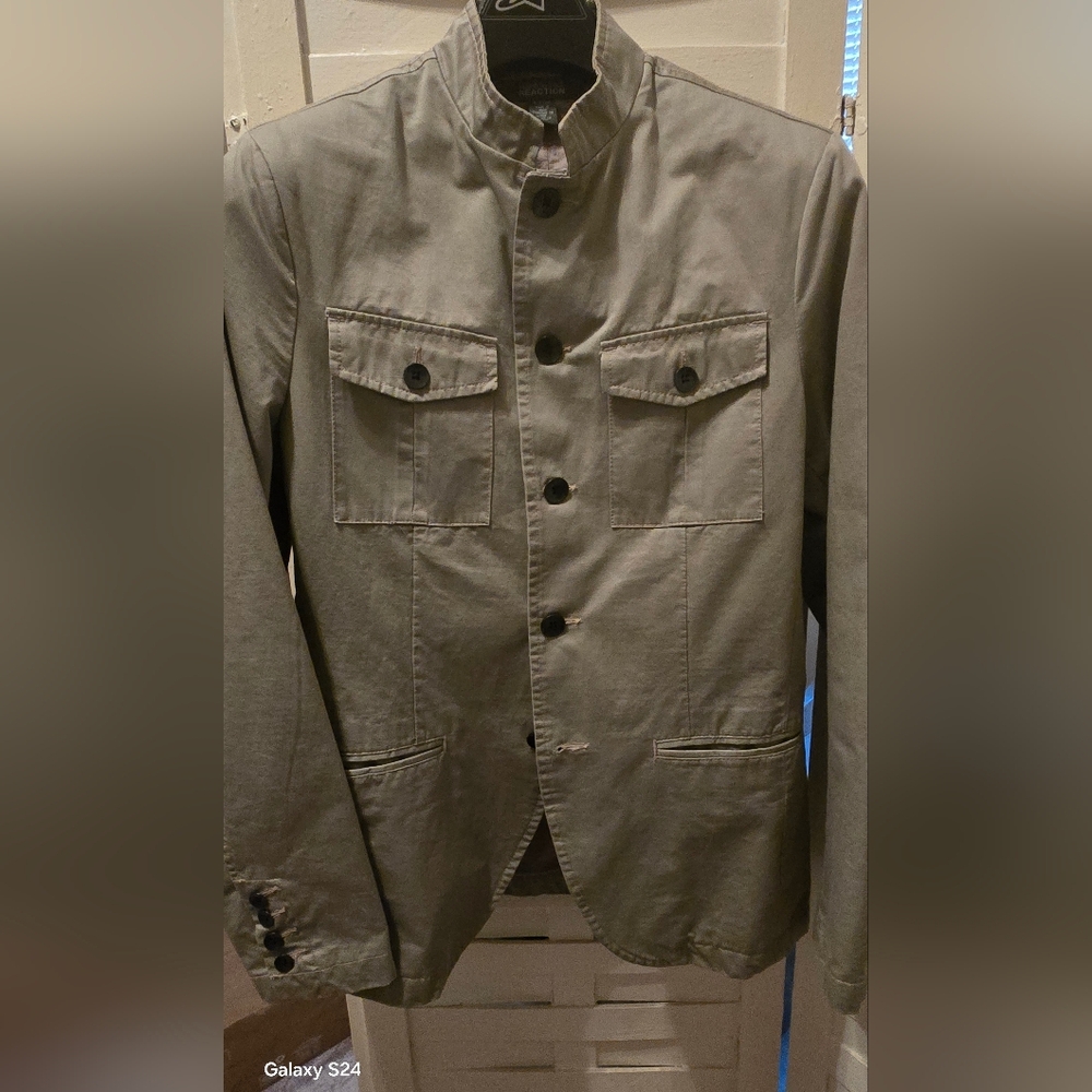Kenneth Cole Military Jacket S/P Fits 4/6 Cotton. Perfect Condition. Stretch.